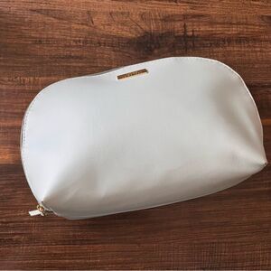 Trina Turk Light Blue Dome Cosmetic Make-Up Bag Case Pouch with Zip Top